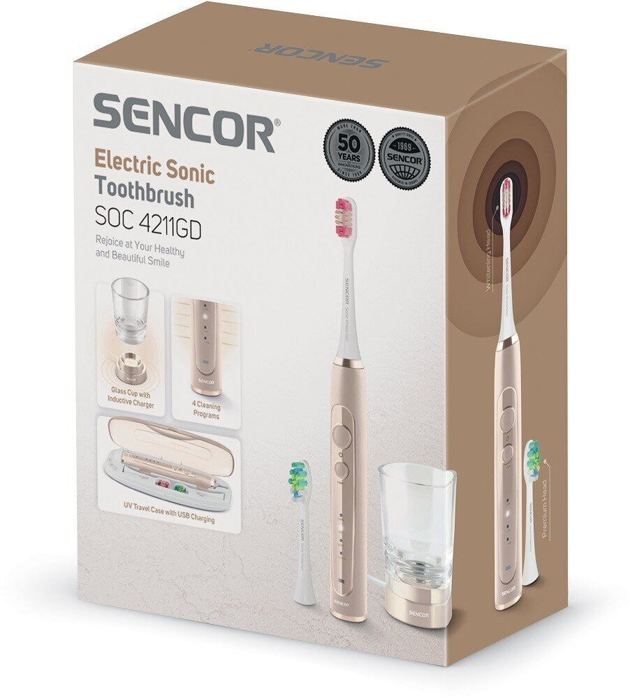 Sencor SOC4211GD cena un informācija | Elektriskās zobu birstes | 220.lv