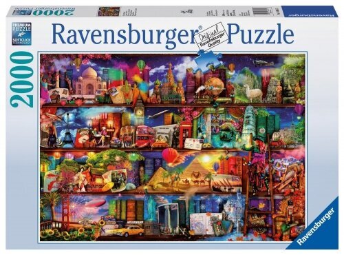 Ravensburger - Puzzle 2000 Travel Shelves cena un informācija | Puzles, 3D puzles | 220.lv