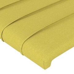 vidaXL gultas galvgalis, 90x5x78/88 cm, zaļš audums cena un informācija | Gultas | 220.lv