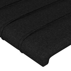 vidaXL gultas galvgaļi, 2 gab., 100x5x78/88 cm, melns audums cena un informācija | Gultas | 220.lv