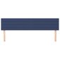 vidaXL gultas galvgaļi, 2 gab., 100x5x78/88 cm, zils audums cena un informācija | Gultas | 220.lv
