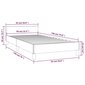 vidaXL gultas rāmis ar galvgali melns, 90x190 cm, audums cena un informācija | Gultas | 220.lv