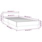 vidaXL gultas rāmis ar galvgali, kapučīno, 80x200 cm, mākslīgā āda cena un informācija | Gultas | 220.lv