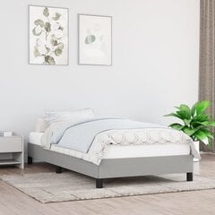 vidaXL gultas rāmis, gaiši pelēks, 80x200 cm audums цена и информация | Кровати | 220.lv