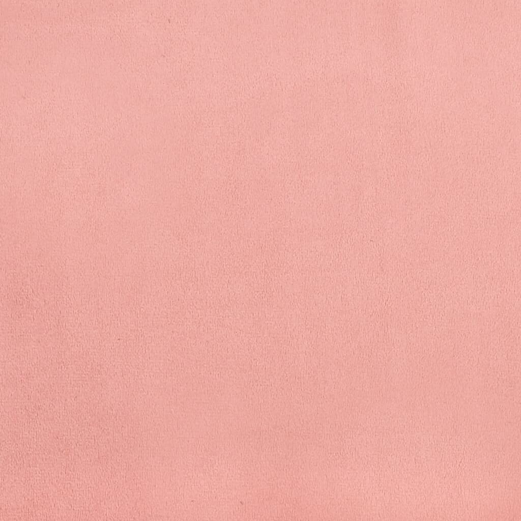 vidaXL gultas rāmis, rozā samts, 120x200 cm cena un informācija | Gultas | 220.lv