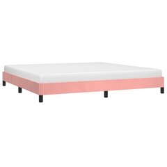 vidaXL gultas rāmis, rozā samts, 200x200 cm цена и информация | Кровати | 220.lv