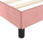 vidaXL gultas rāmis, rozā, 160x200 cm, samts cena un informācija | Gultas | 220.lv