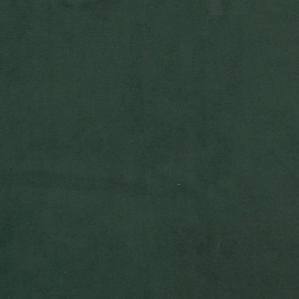 vidaXL gultas rāmis, tumši zaļš samts, 140x190 cm cena un informācija | Gultas | 220.lv