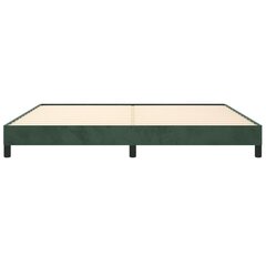vidaXL gultas rāmis, tumši zaļš samts, 200x200 cm cena un informācija | Gultas | 220.lv
