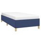vidaXL gultas rāmis, zils, 100x200 cm, audums цена и информация | Gultas | 220.lv