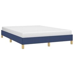 vidaXL gultas rāmis, zils, 160x200 cm audums цена и информация | Кровати | 220.lv