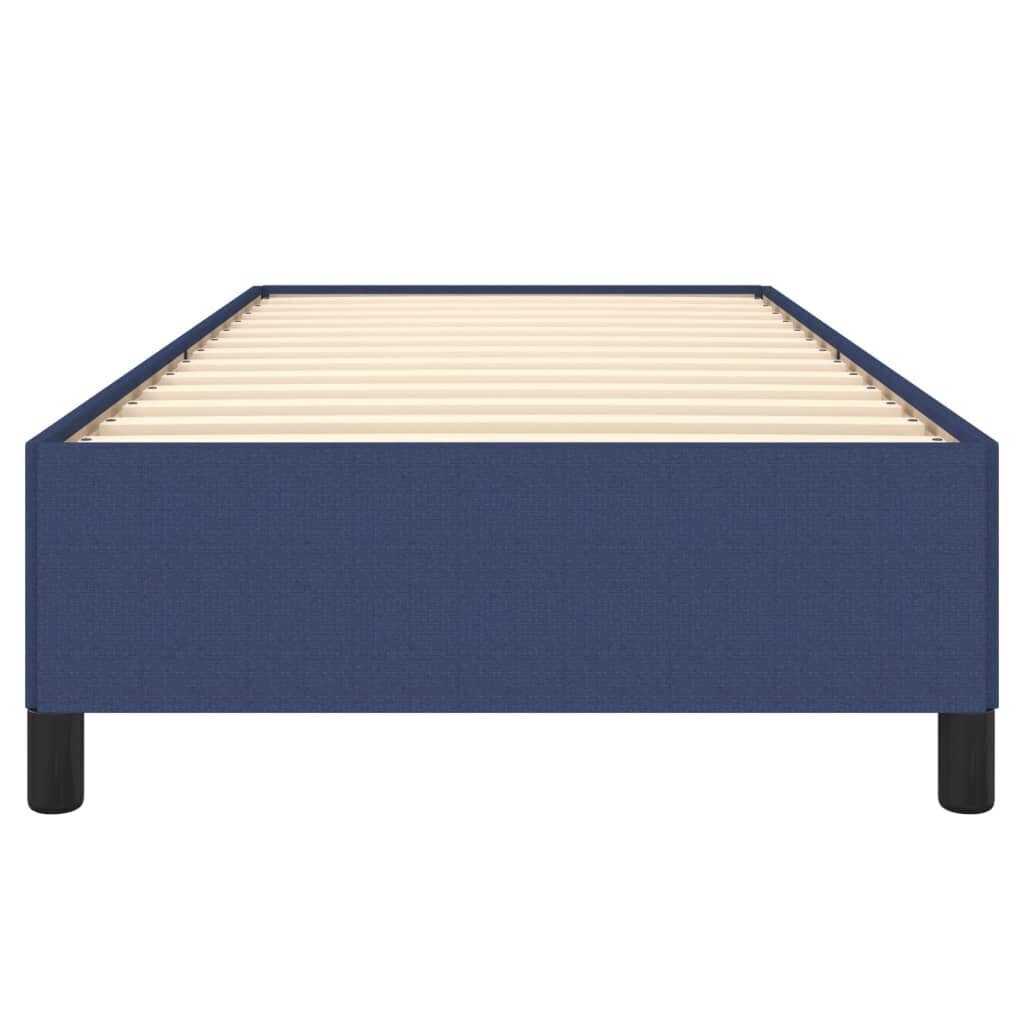 vidaXL gultas rāmis, zils, 80x200 cm, audums цена и информация | Gultas | 220.lv