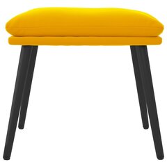 Подставка для ног, Бархат, 45x29,5x39см, цвет горчично-желтый цена и информация | Кресла-мешки и пуфы | 220.lv