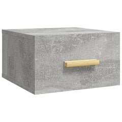 vidaXL sienas naktsskapītis, betona pelēks, 35x35x20 cm цена и информация | Прикроватные тумбочки | 220.lv