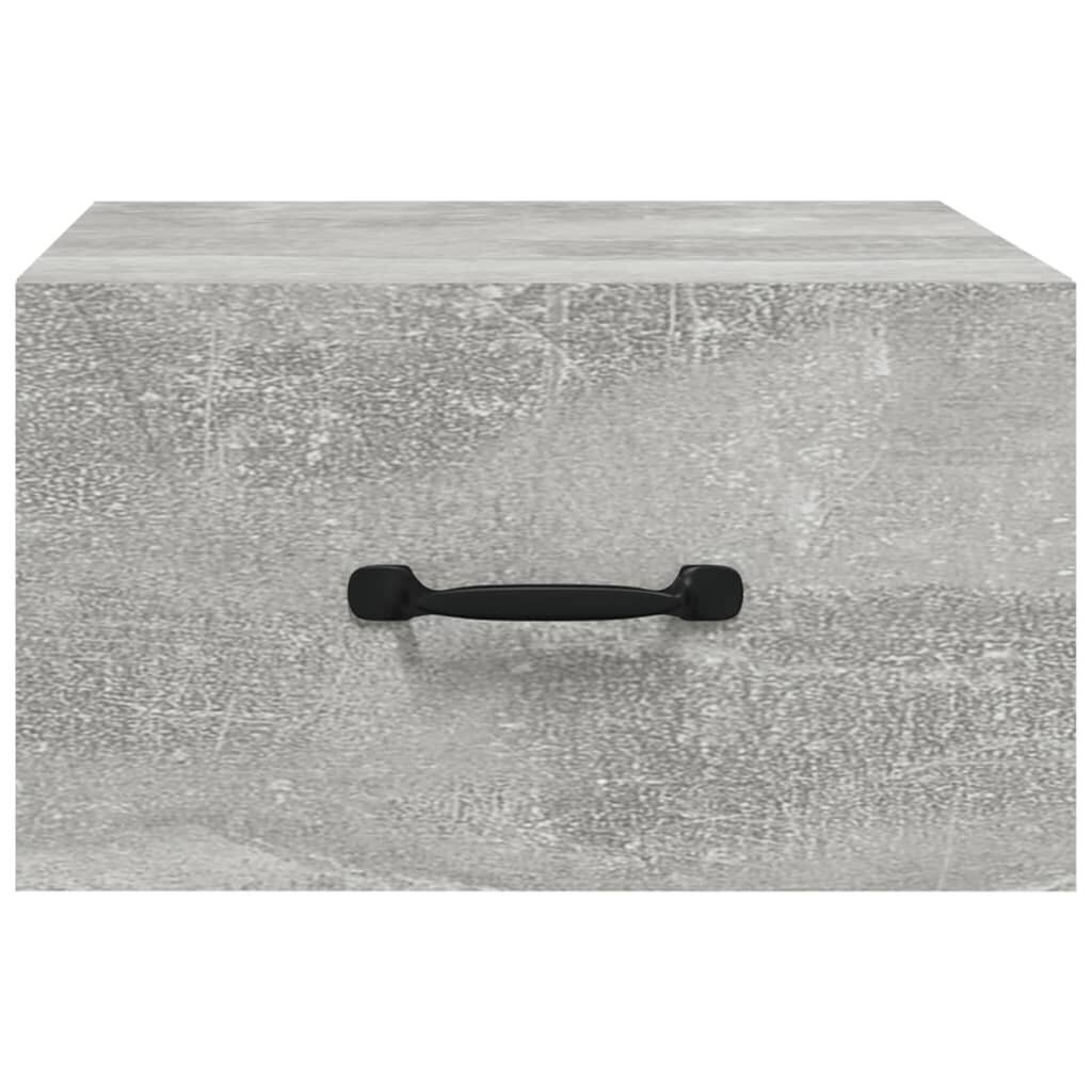 vidaXL sienas naktsskapītis, betona pelēks, 35x35x20 cm цена и информация | Naktsskapīši | 220.lv