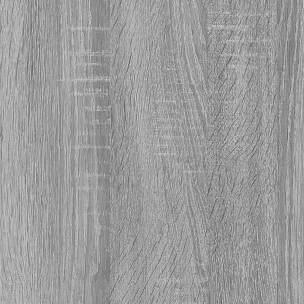 vidaXL sienas skapīši, 2 gab., pelēki, 102x30x20 cm, inženierijas koks cena un informācija | Skapīši viesistabai | 220.lv