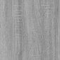 vidaXL sienas skapīši, 2 gab., pelēki, 102x30x20 cm, inženierijas koks cena un informācija | Skapīši viesistabai | 220.lv
