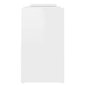vidaXL TV plaukts, 104x30x52 cm, spīdīgi balts, skaidu plāksne cena un informācija | TV galdiņi | 220.lv