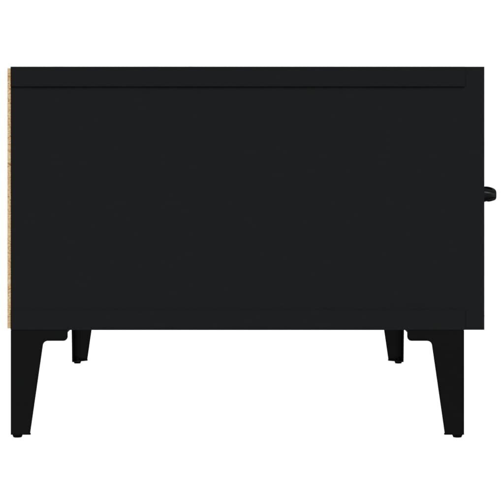 vidaXL TV skapītis, melns, 150x34,5x30 cm, inženierijas koks cena un informācija | TV galdiņi | 220.lv
