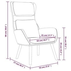 vidaXL atpūtas krēsls ar kājsoliņu, sinepju dzeltens samts cena un informācija | Atpūtas krēsli | 220.lv