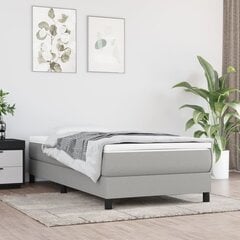 Каркас кровати с пружинами, серый, 90х200 см, ткань цена и информация | Кровати | 220.lv