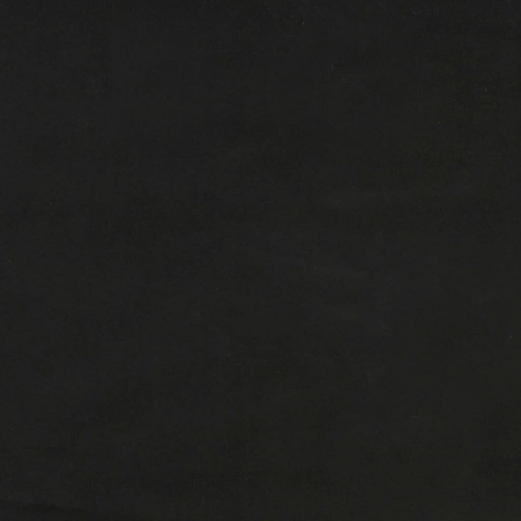 vidaXL atsperu gultas rāmis, melns samts, 100x200 cm cena un informācija | Gultas | 220.lv