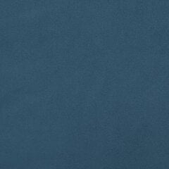vidaXL atsperu gultas rāmis, tumši zils samts, 160x200 cm cena un informācija | Gultas | 220.lv