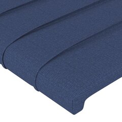 vidaXL gultas galvgalis, 100x5x78/88 cm, zils audums цена и информация | Кровати | 220.lv