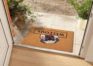 Hanse Home durvju paklājiņš Welcome & Dog 45x75 cm cena un informācija | Kājslauķi | 220.lv