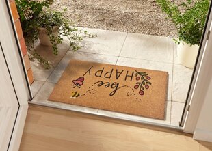 Hanse Home durvju paklājiņš Bee Happy 45x75 cm cena un informācija | Kājslauķi | 220.lv