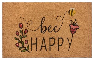 Hanse Home durvju paklājiņš Bee Happy 45x75 cm cena un informācija | Kājslauķi | 220.lv