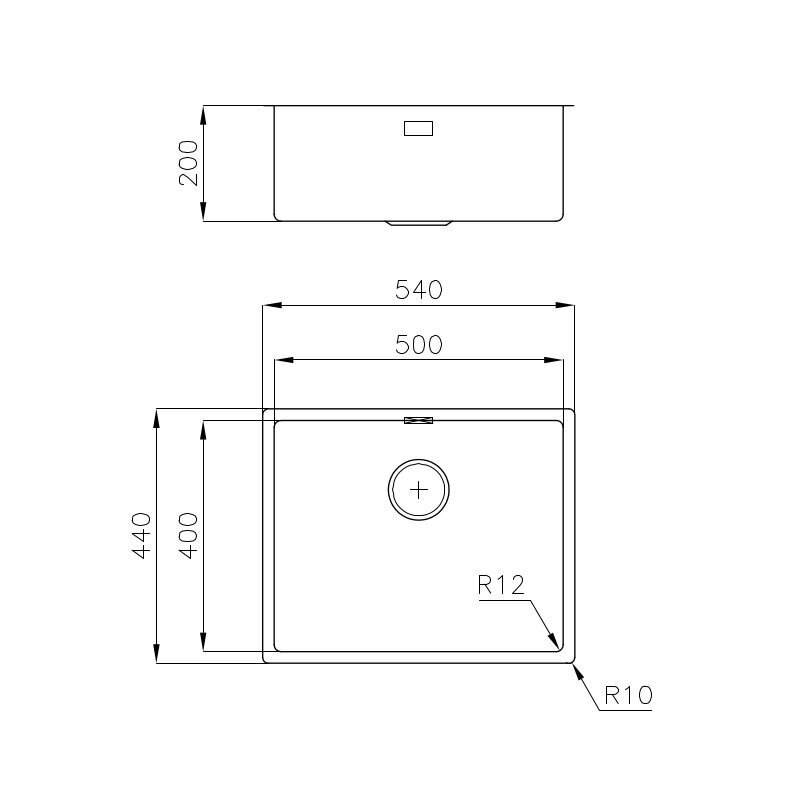 Foster izlietne R12 Bowl Fluch Mount цена и информация | Virtuves izlietnes | 220.lv