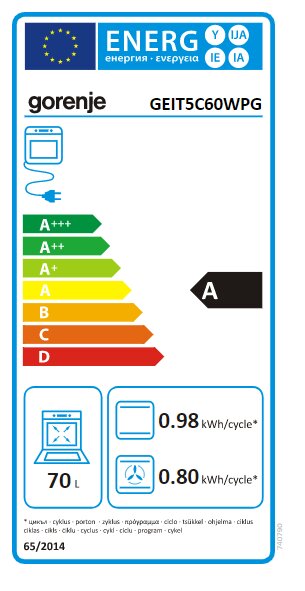 GORENJE GEIT5C60WPG цена и информация | Elektriskās plītis | 220.lv