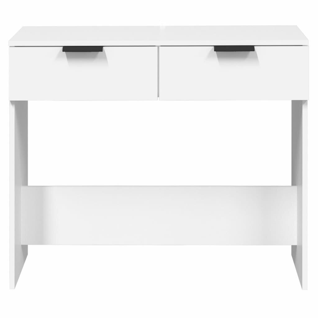 Konsoles galdiņš, balts, 90x36x75cm, apstrādāta koksne cena un informācija | Konsoles galdiņi | 220.lv