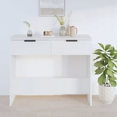 Konsoles galdiņš, balts, 90x36x75cm, apstrādāta koksne cena un informācija | Konsoles galdiņi | 220.lv