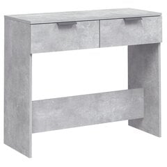 Konsoles galdiņš, betona pelēks, 90x36x75cm, koka cena un informācija | Konsoles galdiņi | 220.lv