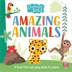 Chatterbox Baby: Amazing Animals: Fold-out tummy time book cena un informācija | Grāmatas mazuļiem | 220.lv