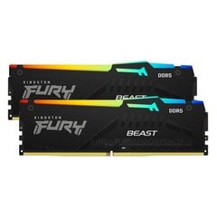 Оперативная память Kingston Fury Beast RGB 32 Kit 16GBx2 цена и информация | Оперативная память (RAM) | 220.lv
