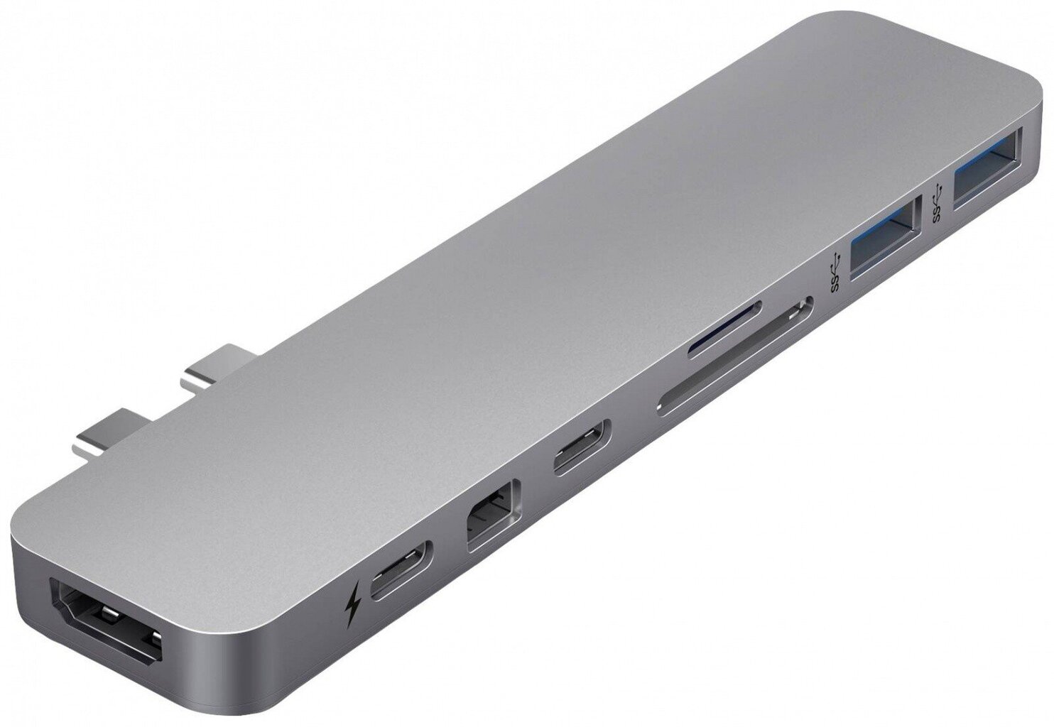 HyperDrive Hyper PRO 8-in-2 USB-C HUB / HDMI / DP / USB-CA / GRA цена и информация | Adapteri un USB centrmezgli | 220.lv