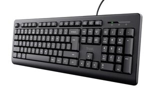 KEYBOARD USB TK-150 SILENT/ENG 23984 TRUST cena un informācija | Klaviatūras | 220.lv