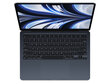 Notebook|APPLE|MacBook Air|MLY33RU/A|13.6"|2560x1664|RAM 8GB|SSD 256GB|8-core GPU|ENG/RUS|macOS Monterey|Midnight|1.24 kg|MLY33RU/A цена и информация | Portatīvie datori | 220.lv