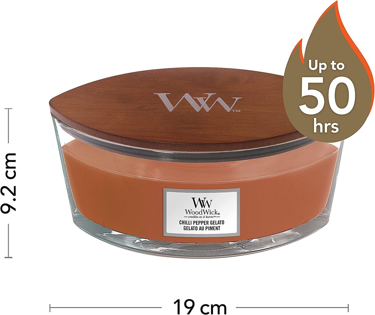 WoodWick aromātiska svece Chilli Pepper Gelato, 453,6 g cena un informācija | Sveces un svečturi | 220.lv
