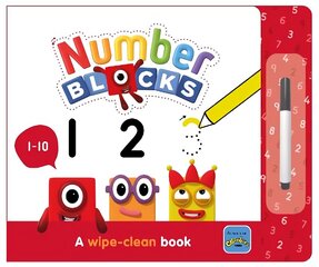 Numberblocks 1-10: A Wipe-Clean Book cena un informācija | Grāmatas mazuļiem | 220.lv