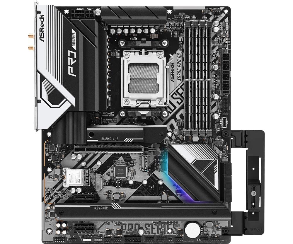 Asrock ASRock X670E PRO RS AM5 DDR5 ATX MB cena un informācija | Mātesplates | 220.lv