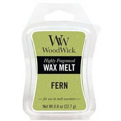 WoodWick aromātiskā vasks Fern 22.7 g cena un informācija | Sveces un svečturi | 220.lv