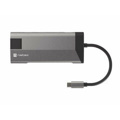 Natec Fowler Plus USB-C->HUB USB 3.0 3x HDMI 4K cena un informācija | Adapteri un USB centrmezgli | 220.lv