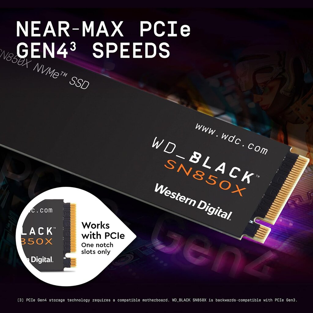 WD Black Western Digital SN850X NVMe SSD M.2 4TB цена и информация | Iekšējie cietie diski (HDD, SSD, Hybrid) | 220.lv