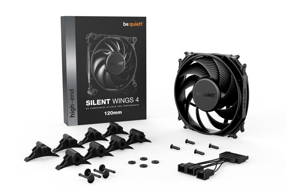 Be quiet! Silent Wings 4 120mm ventilators BL092 cena un informācija | Datora ventilatori | 220.lv