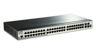 Сетевой коммутатор D-Link DGS-1510-52X/E Управляемый L3 Gigabit Ethernet (10/100/1000) 1U Черный цена и информация | Коммутаторы (Switch) | 220.lv