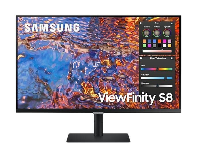 LCD Monitor|SAMSUNG|S32B800PXU|32"|Panel IPS|3840x2160|16:9|60Hz|5 ms|Pivot|Height adjustable|Tilt|Colour Black|LS32B800PXUXEN cena un informācija | Monitori | 220.lv